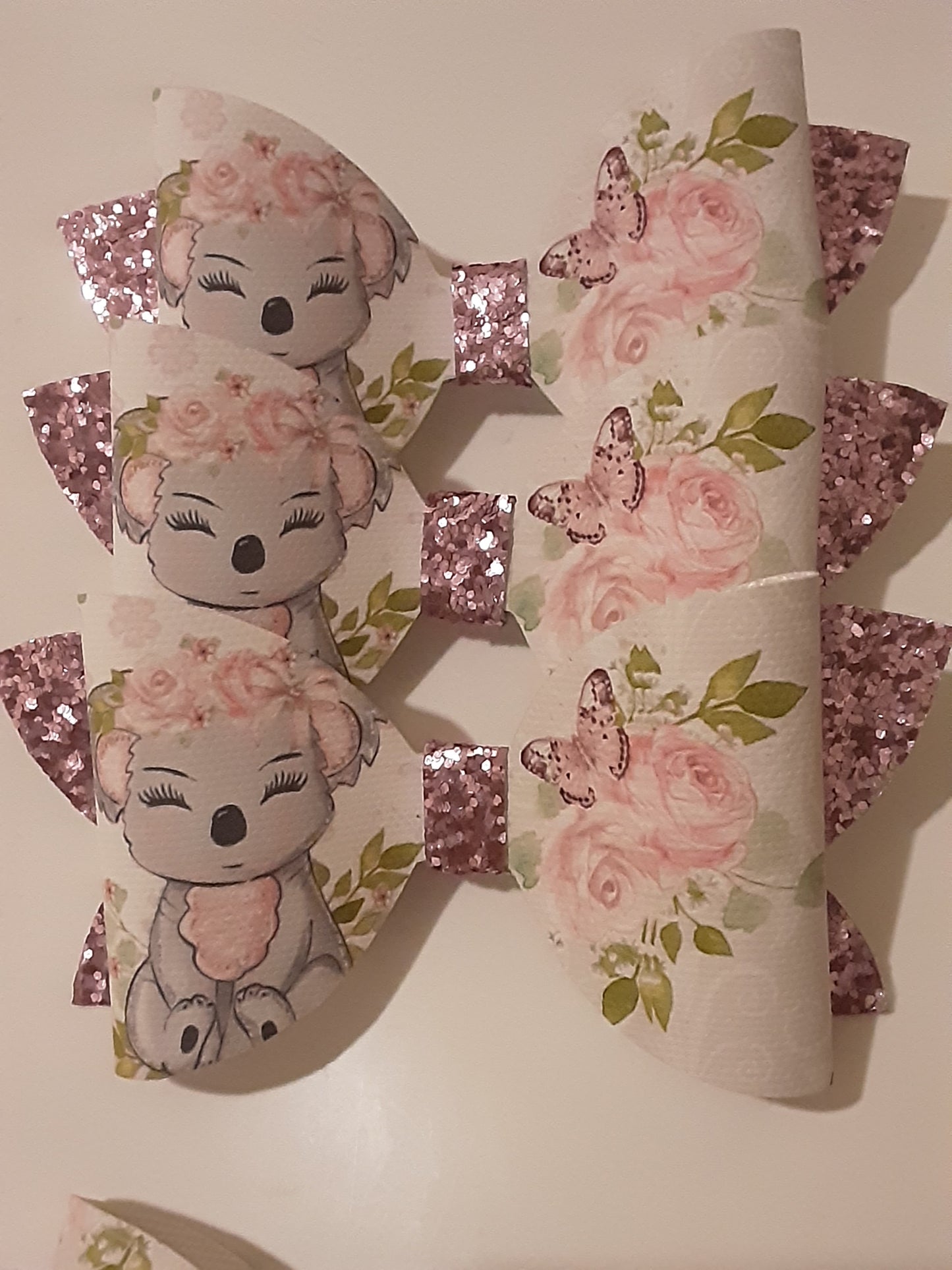 Cute sparkly koala bow
