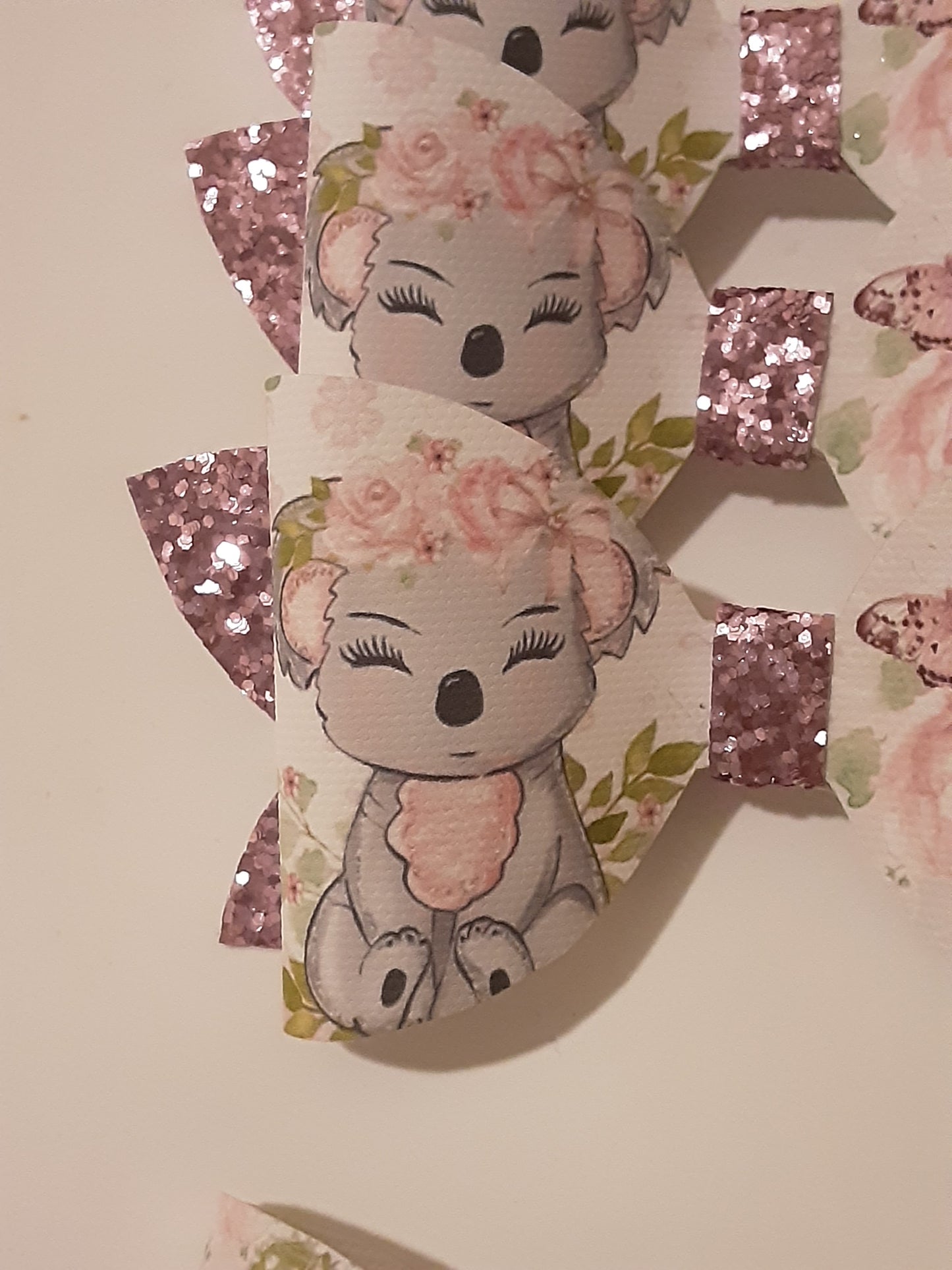Cute sparkly koala bow
