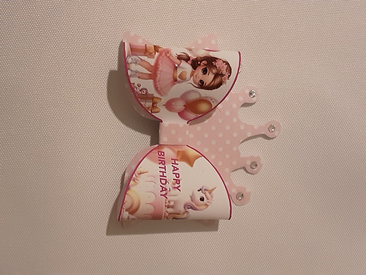 Birthday princess tiara bow