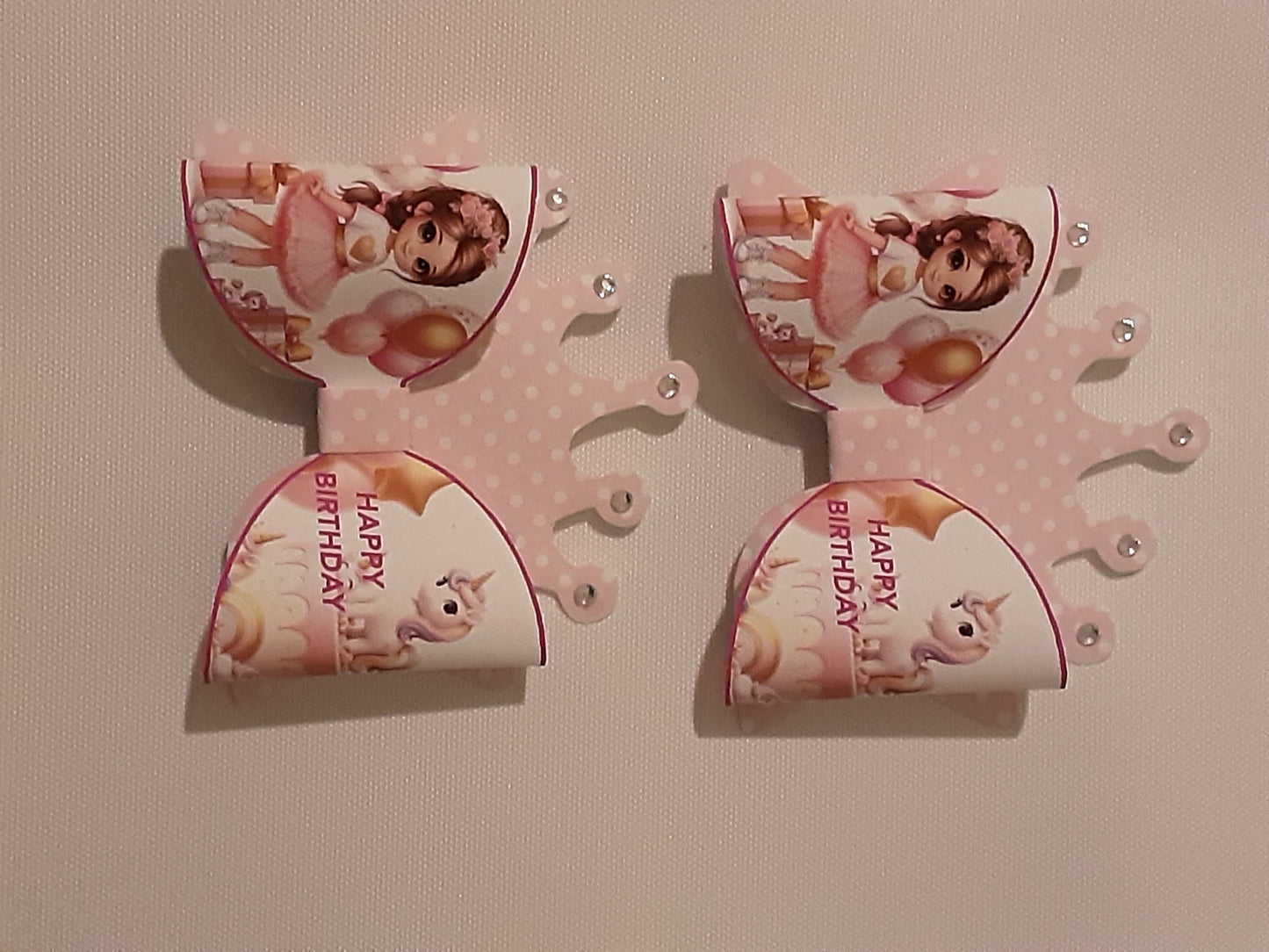 Birthday princess tiara bow