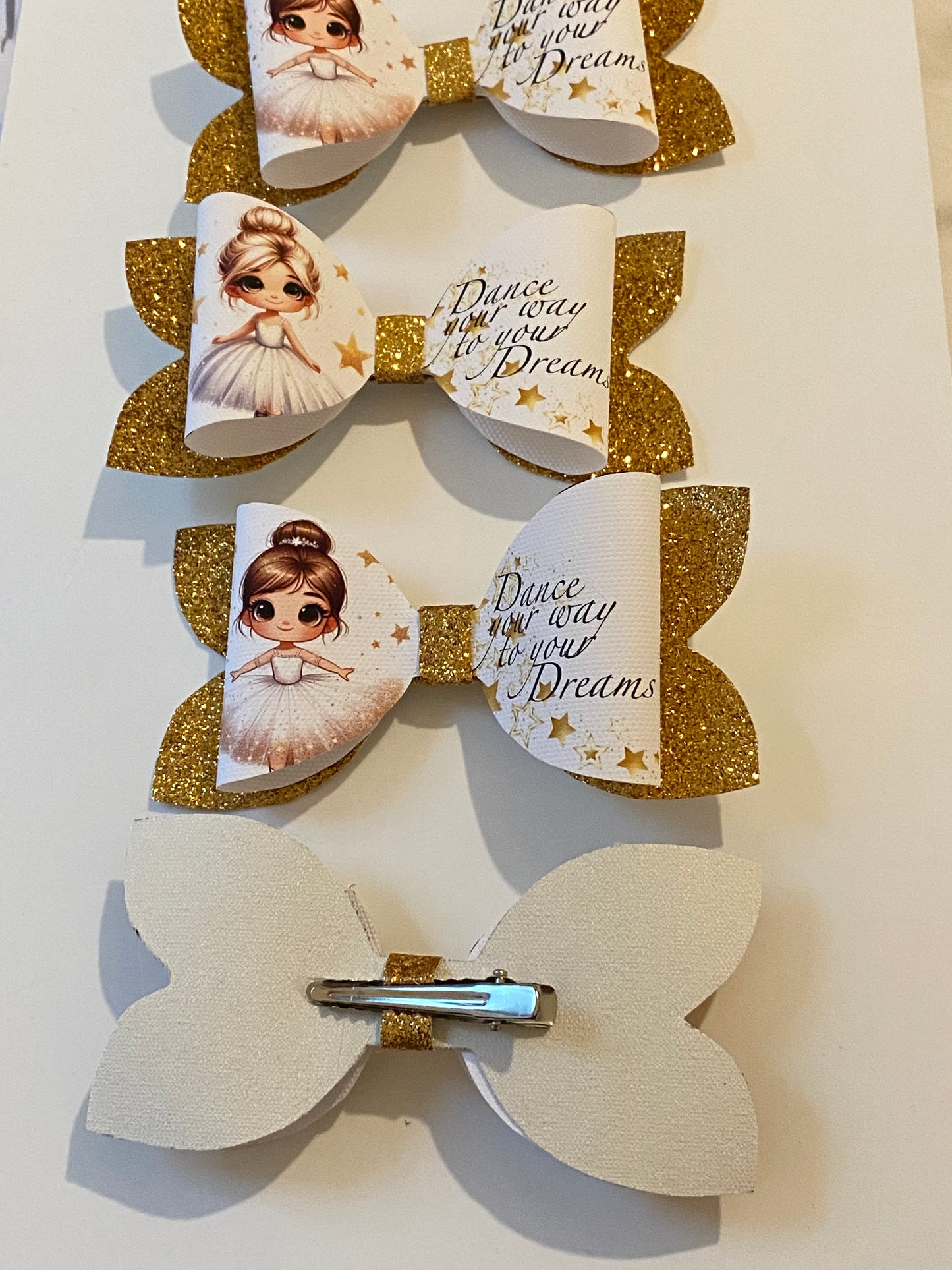 Dance your way to your dreams hair bow