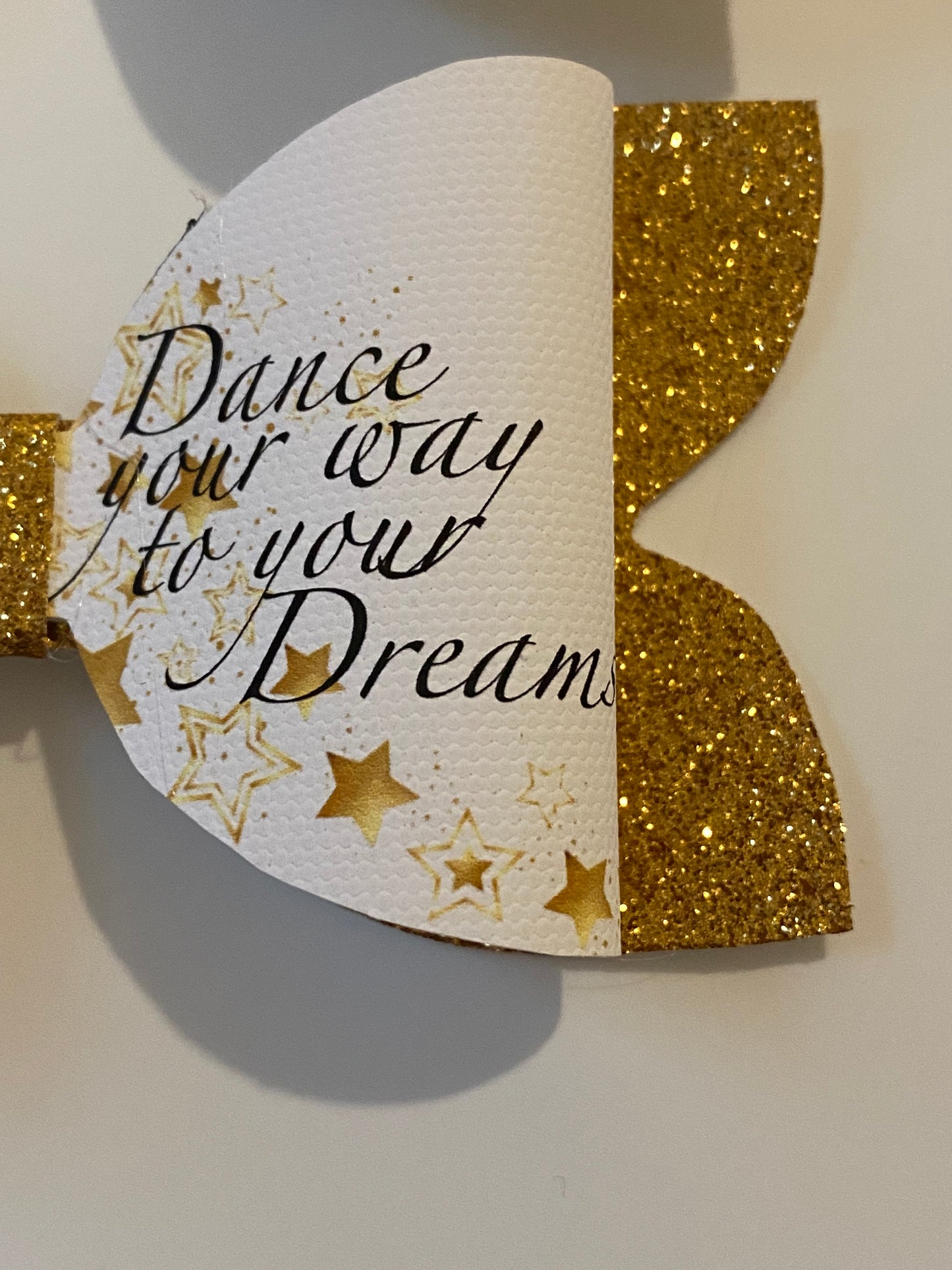 Dance your way to your dreams hair bow