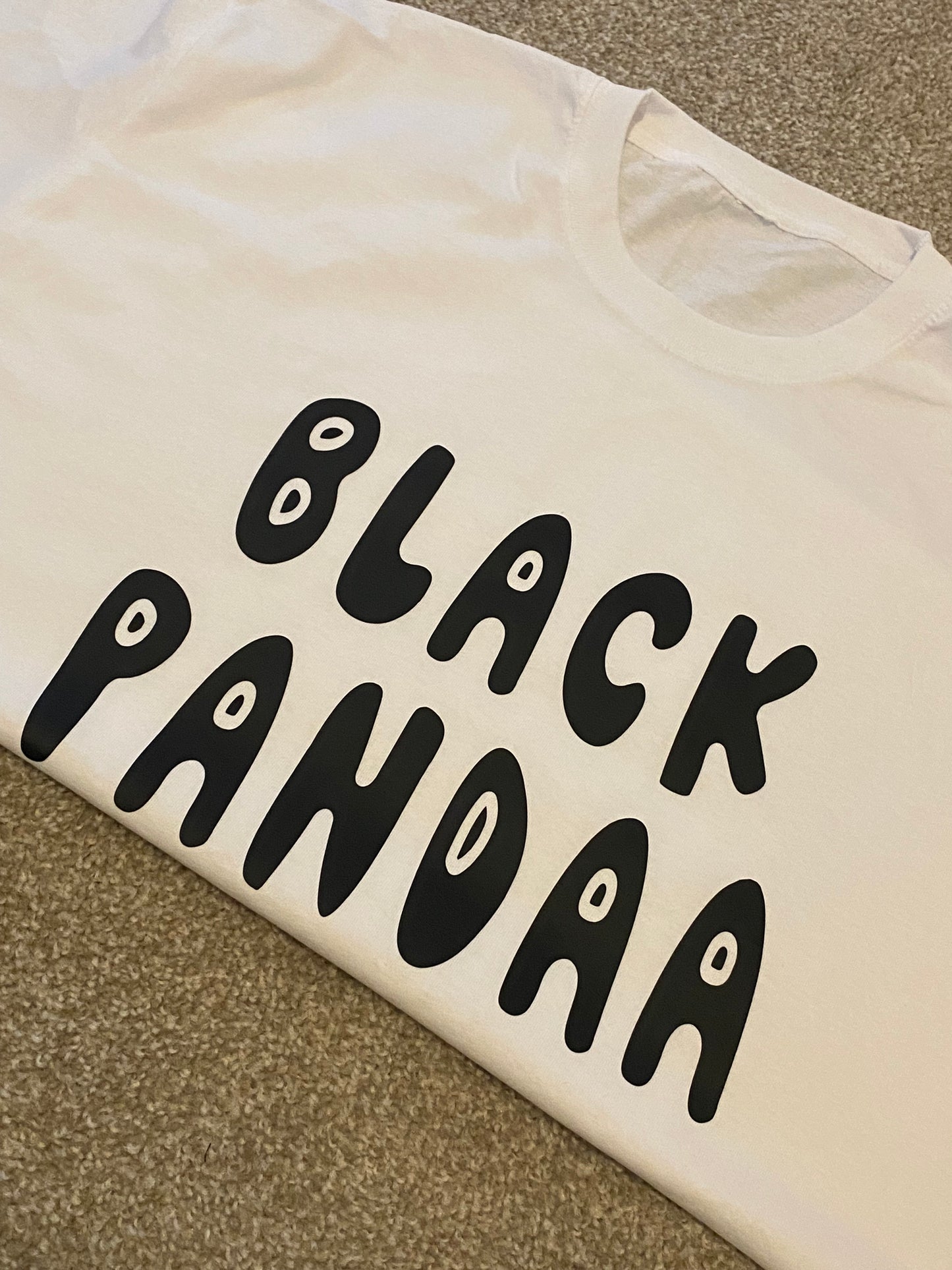 Black panda t-shirt