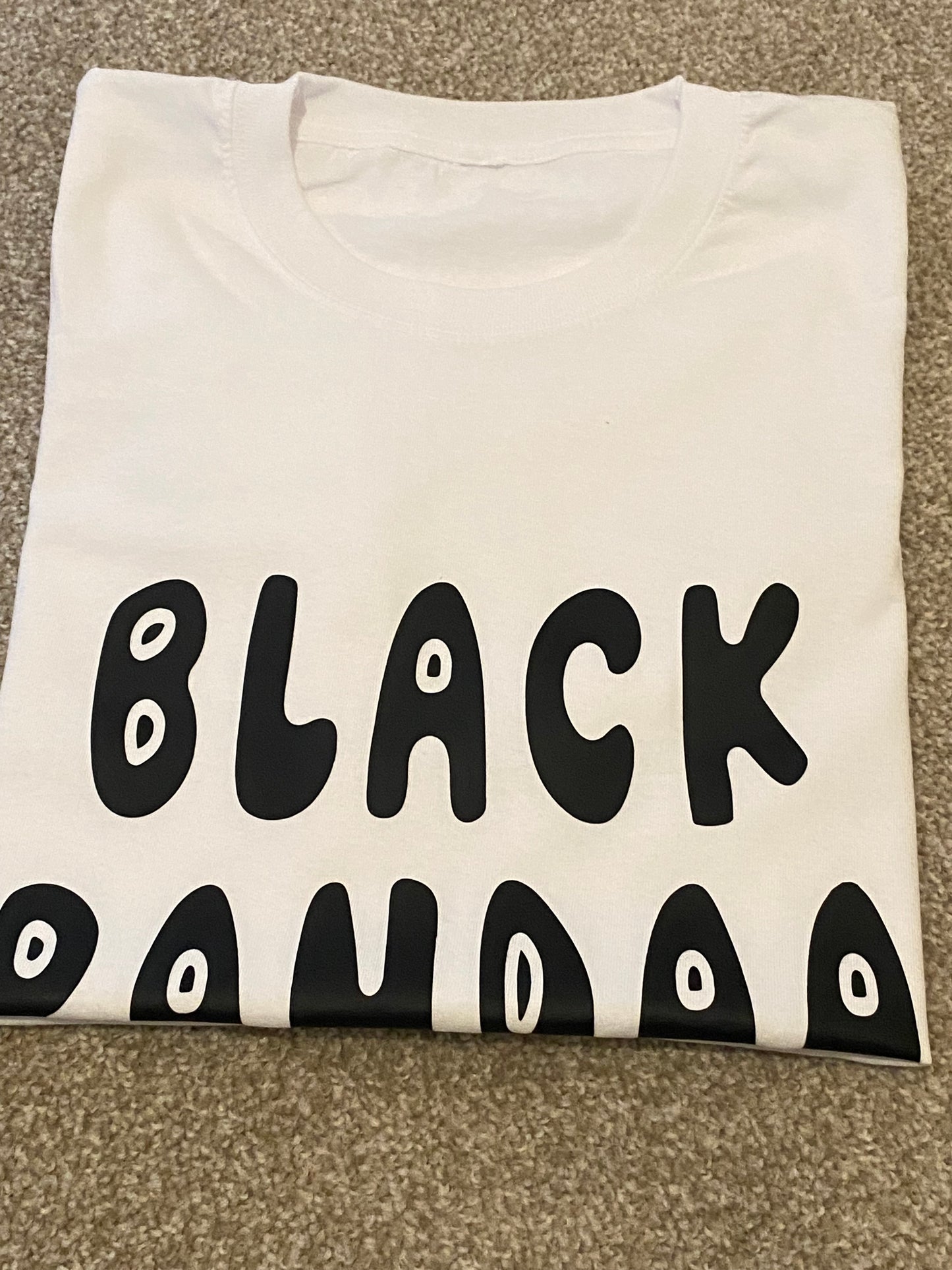 Black panda t-shirt